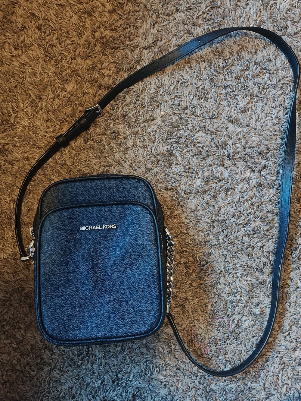 Michael Kors Gray MK Signature Crossbody